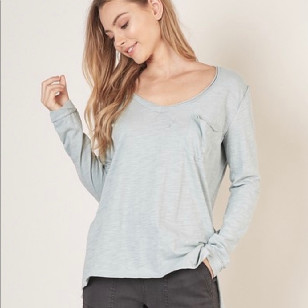 Pale Aqua Long Sleeve